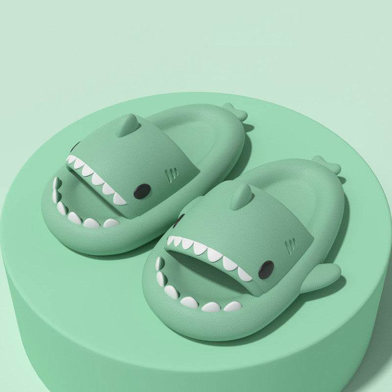 Adult's Slippers Indoor Outdoor Funny Shark Cartoon - ProTrendyz