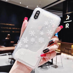 Compatible with Apple , Snowflakes Sands Mobile Shell Christmas - ProTrendyz