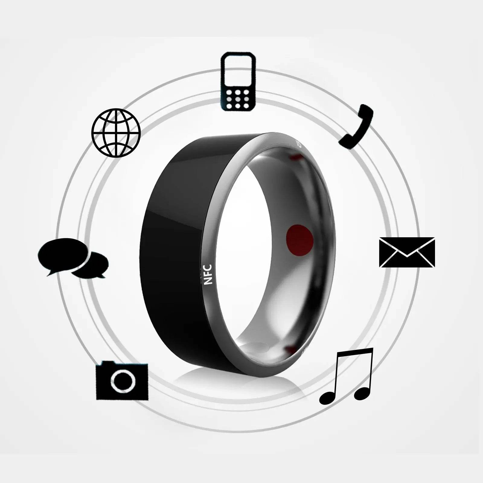 Smart Ring Wearable Device Multifunctional Black High-tech NFC - ProTrendyz