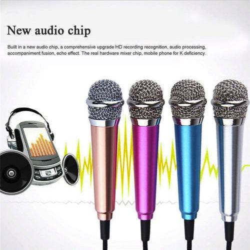 Mini mobile phone microphone mobile phone recording sing small microphone small microphone - ProTrendyz