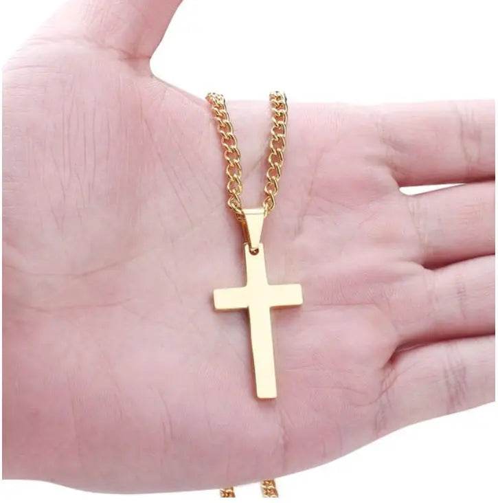 Classic Cross Necklace Men's Pendant Fashion Stainless Steel Jewelry - ProTrendyz