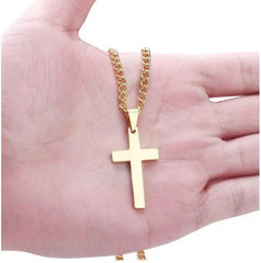 Classic Cross Necklace Men's Pendant Fashion Stainless Steel Jewelry - ProTrendyz