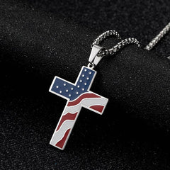 Flag Cross Necklace - ProTrendyz