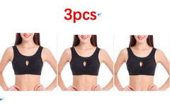 Plus Size Women Bra Ladies Cotton Quake-Proof Underwear Sleep Tops No Buckles Non Wire Lingerie With Removable Padded - ProTrendyz