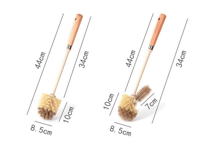 Wooden Household Handle Toilet Brush Cleaning Tools Bathroom Cleaning Brush Kitchen Floor Cleaner Brushes - ProTrendyz