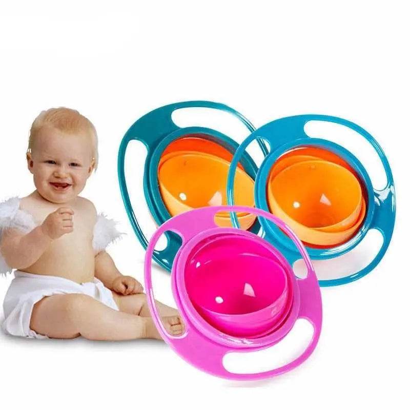 360 Rotate Universal Spill-proof Bowl Dishes Baby-Proof No Spill Dish - ProTrendyz