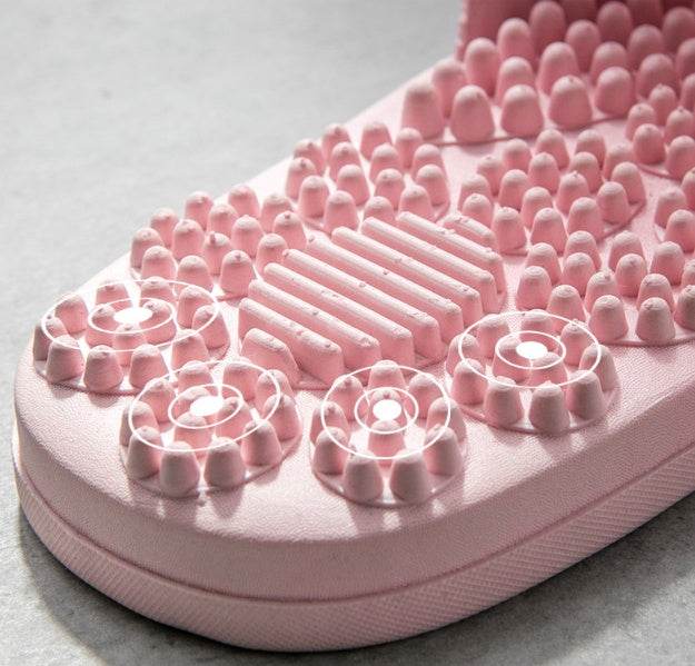 Reflexology Foot Massage Slippers Bath Slippers Tension Relief Acupuncture Feet Massager Household Slipper Foot Health Care - ProTrendyz