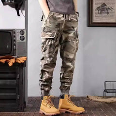 Camouflage Cargo Pants Men's Trousers With Pockets Fashion Casual Loose Tapered Pants - ProTrendyz