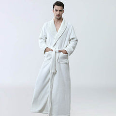 Men's Winter Coral Fleece Nightgown Homewear Thickened Pajamas - ProTrendyz