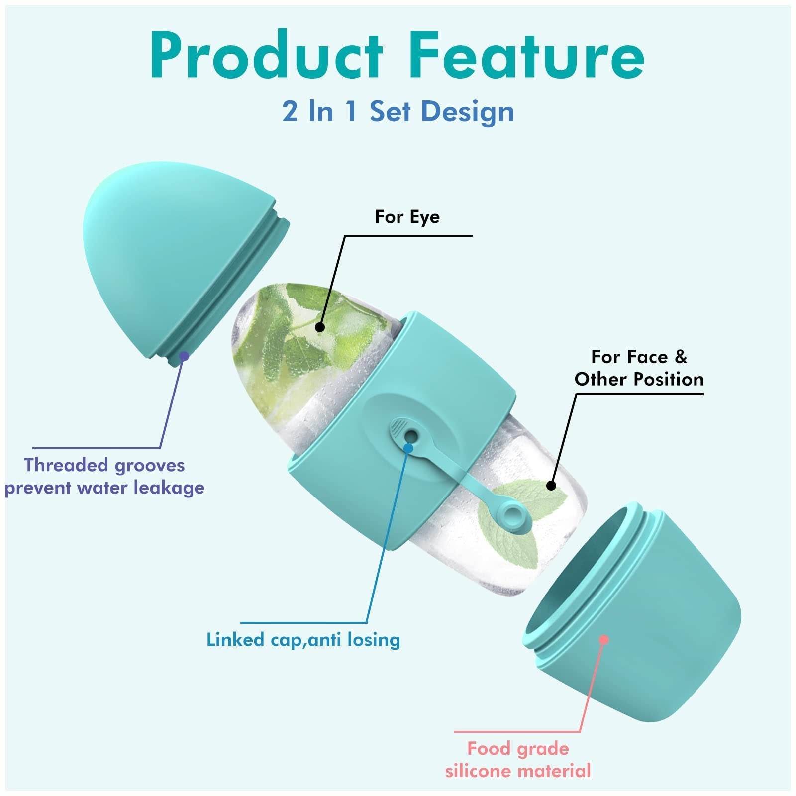 Silicone Ice Face Roller Contour Shrink Pores Remove Dark Circles Massage Skin Beauty Facial Roller For Eyes Neck Skin Care Tool - ProTrendyz