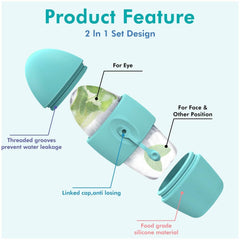 Silicone Ice Face Roller Contour Shrink Pores Remove Dark Circles Massage Skin Beauty Facial Roller For Eyes Neck Skin Care Tool - ProTrendyz