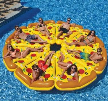 Inflatable Pizza Sleeping Bed Water Hammock Lounger Chair Float Swimming Pool Toys - ProTrendyz