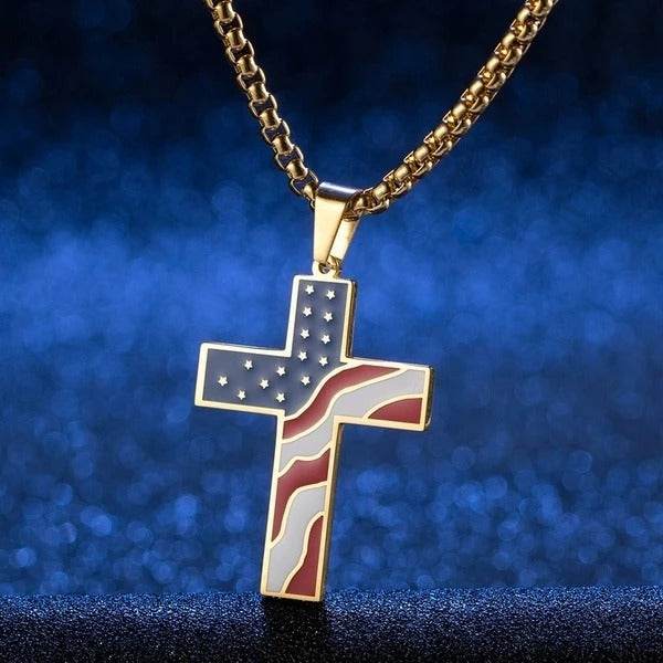 Flag Cross Necklace - ProTrendyz