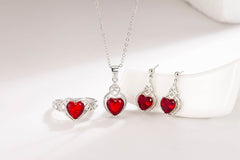 Heart-shaped Ruby Jewelry Suit - ProTrendyz