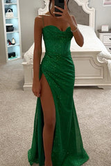 Sexy Split Suspender Dress Fashion Evening Party Slim V-neck Long Dresses Summer Clothing For Women