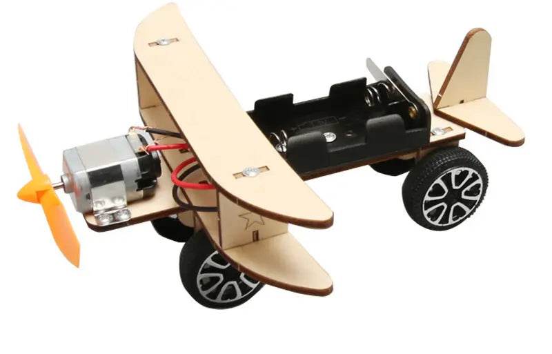 Wooden DIY Airplane Kids Puzzles Helicopter School Projects Experiment Kits Science Toys For Children Education - ProTrendyz