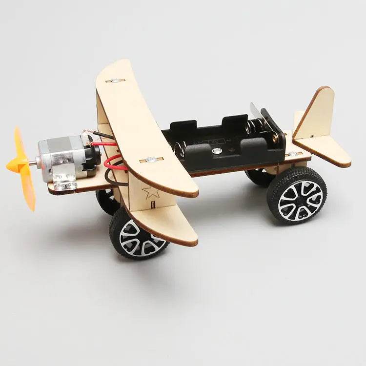 Wooden DIY Airplane Kids Puzzles Helicopter School Projects Experiment Kits Science Toys For Children Education - ProTrendyz