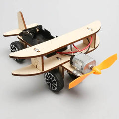 Wooden DIY Airplane Kids Puzzles Helicopter School Projects Experiment Kits Science Toys For Children Education - ProTrendyz
