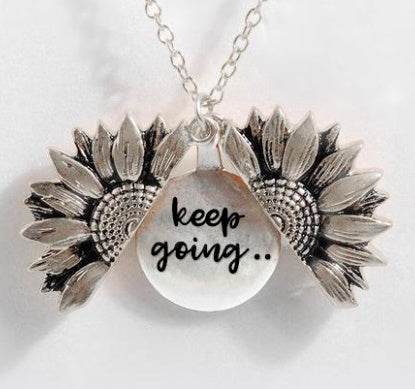 Sunflower Double-layer Lettering Necklace - ProTrendyz