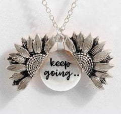 Sunflower Double-layer Lettering Necklace - ProTrendyz