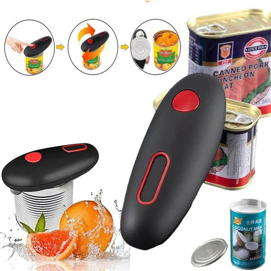 Electric Can Opener Automatic Jar Bottle Can Machine One Touch Portable Kitchen Hand Free Opening Opener Tool Gadgets - ProTrendyz