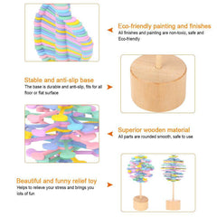 Solid Wooden Rotating Lollipop Fischer Series Creative Ornaments Decompression Toys Decompression Artifact Gyro - ProTrendyz