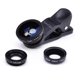 Universal Fisheye Lens 3 in 1 Mobile Phone Clip Lenses Fish - ProTrendyz