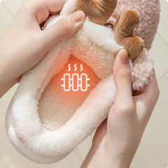 Christmas Shoes Winter Home Slippers Elk Soft Cozy Bedroom Slipper Slip On House Shoes - ProTrendyz