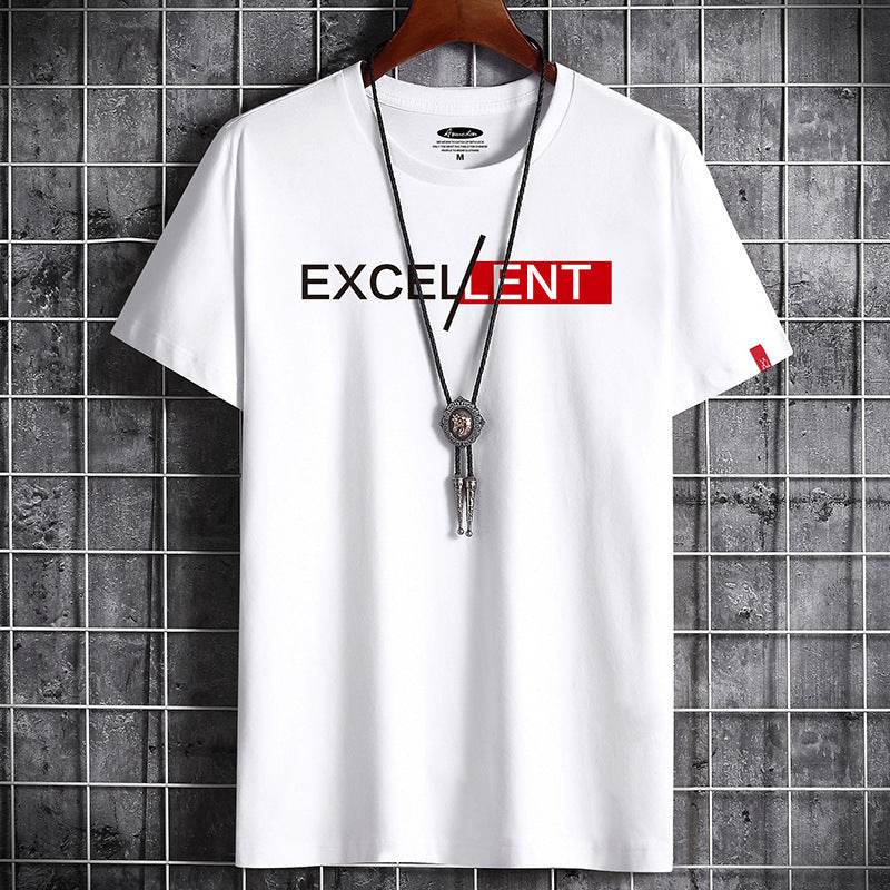 Cotton Summer Men's Short-sleeved T-shirt Bottoming Shirt Top Clothes For Men - ProTrendyz