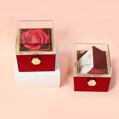 Rotating Soap Flower Rose Gift Box Creative Rotating Rose Jewelry Packaging Box Valentine's Day Gift For Women US - ProTrendyz