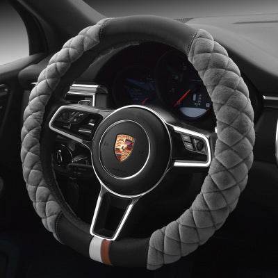 Universal Car Steering Wheel Cover Winter Decoration Cute 38cm Plush Footprint Auto Automobile Vehicle Steering Wheel Protector - ProTrendyz