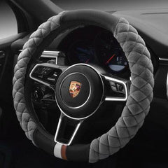 Universal Car Steering Wheel Cover Winter Decoration Cute 38cm Plush Footprint Auto Automobile Vehicle Steering Wheel Protector - ProTrendyz