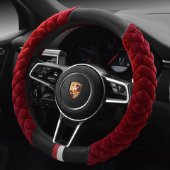Universal Car Steering Wheel Cover Winter Decoration Cute 38cm Plush Footprint Auto Automobile Vehicle Steering Wheel Protector - ProTrendyz