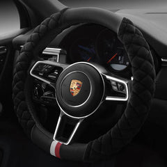 Universal Car Steering Wheel Cover Winter Decoration Cute 38cm Plush Footprint Auto Automobile Vehicle Steering Wheel Protector - ProTrendyz