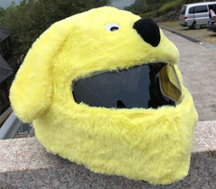 Helmet Protection Headgear Full Helmet Cartoon Plush Panda Frog Puppy Unveiled Helmet Sports Car - ProTrendyz