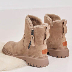 Thick Plush Snow Boots Women Faux Suede Non-slip Winter Shoes - ProTrendyz