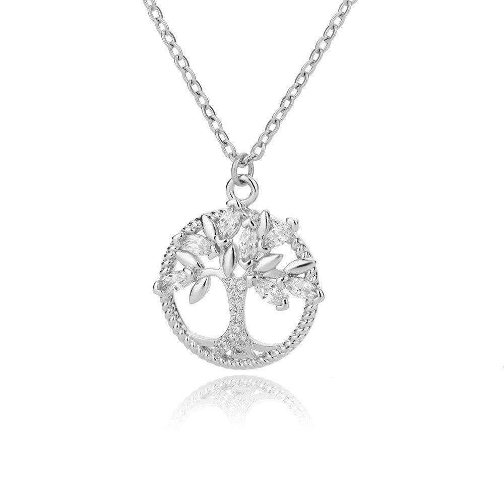 Hollow Tree Of Life Necklace Jewelry Pendant Female 18K - ProTrendyz