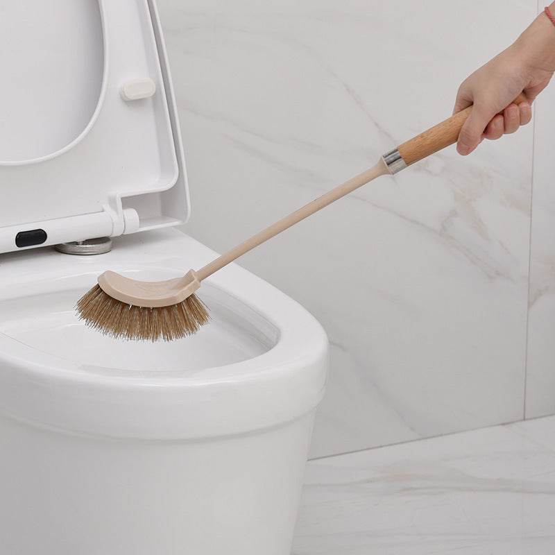 Wooden Household Handle Toilet Brush Cleaning Tools Bathroom Cleaning Brush Kitchen Floor Cleaner Brushes - ProTrendyz
