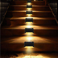 New Upgrade Waterproof LED Solar Fence Lamp Solar Deck Lights Solar Step Light Outdoor For Patio Stairs Garden Pathway Step Yard - ProTrendyz