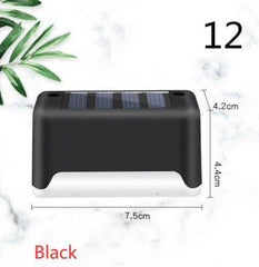 New Upgrade Waterproof LED Solar Fence Lamp Solar Deck Lights Solar Step Light Outdoor For Patio Stairs Garden Pathway Step Yard - ProTrendyz