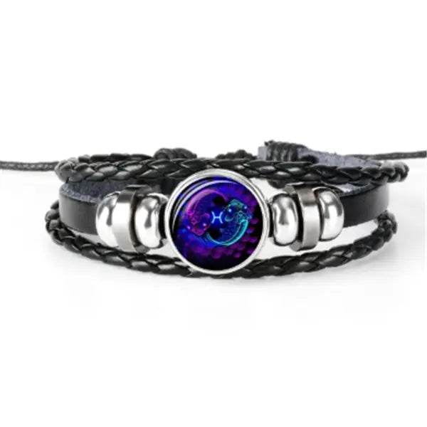 Zodiac Constellation Bracelet Braided Design Bracelet For Men Women Kids - ProTrendyz