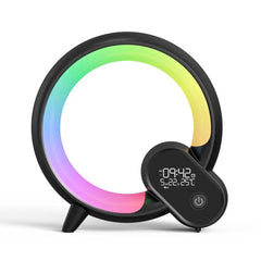 Creative Q Light Analog Sunrise Digital Display Alarm Clock Bluetooth Audio Intelligent Wake-up Q Colorful Atmosphere Light - ProTrendyz