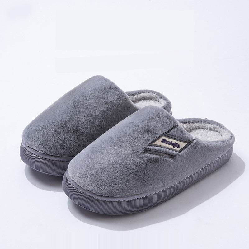 Men's Winter New Indoor Home Velvet Thermal Non-slip Platform Slippers - ProTrendyz