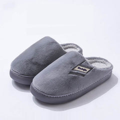 Men's Winter New Indoor Home Velvet Thermal Non-slip Platform Slippers - ProTrendyz