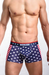 American flag printed ribbed boxers - ProTrendyz