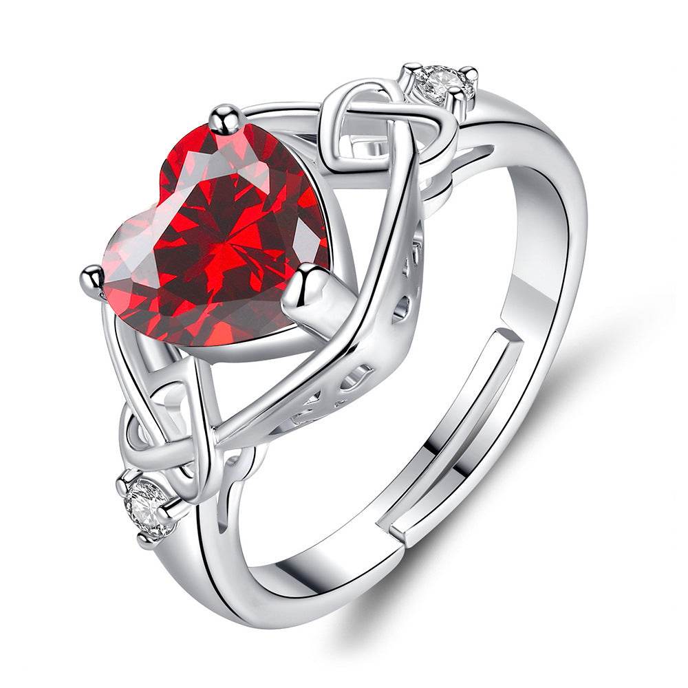 Heart-shaped Ruby Jewelry Suit - ProTrendyz