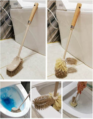 Wooden Household Handle Toilet Brush Cleaning Tools Bathroom Cleaning Brush Kitchen Floor Cleaner Brushes - ProTrendyz