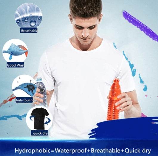 Quick-drying Waterproof Anti-fouling T-shirt Couple Half Sleeve Bottoming Shirt - ProTrendyz