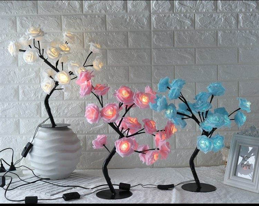 LED Tree Lamp Rose Small Tree Lamp Modeling Lamp Table Lamp - ProTrendyz