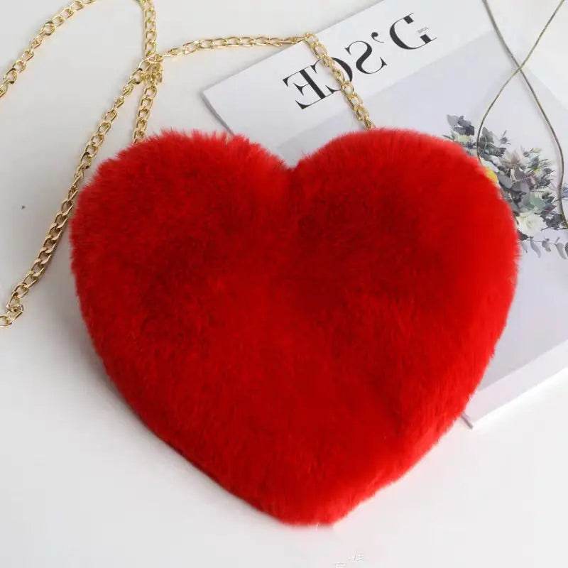Love Bags For Women Plush Chain Shoulder Bags Valentine's Day Party Bag US - ProTrendyz